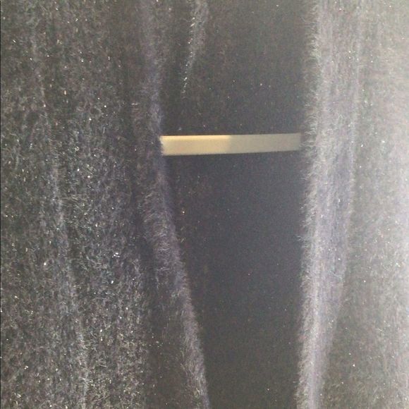 Pilcro & the Letterpress Navy Blue & Metallic Silver Cardigan One Size Fits Most - Picture 6 of 9